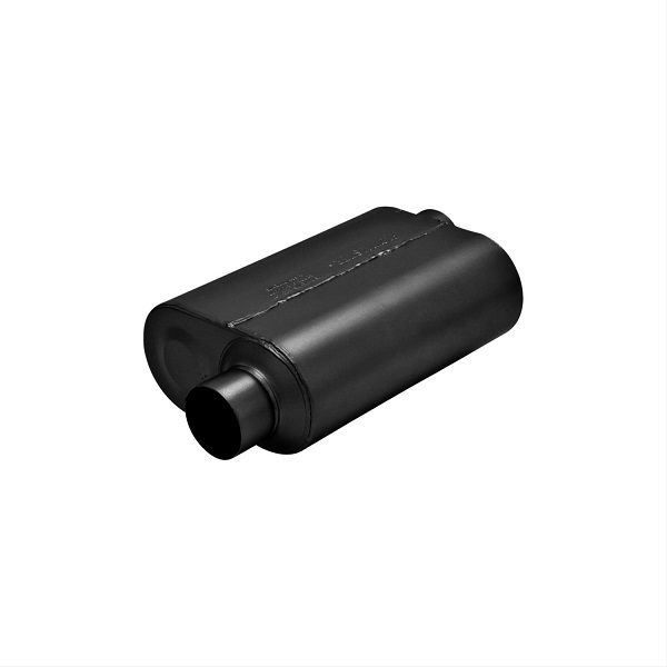 Flowmaster Delta Flow 3" In 3" Out Black Stainless Oval Muffler - Click Image to Close